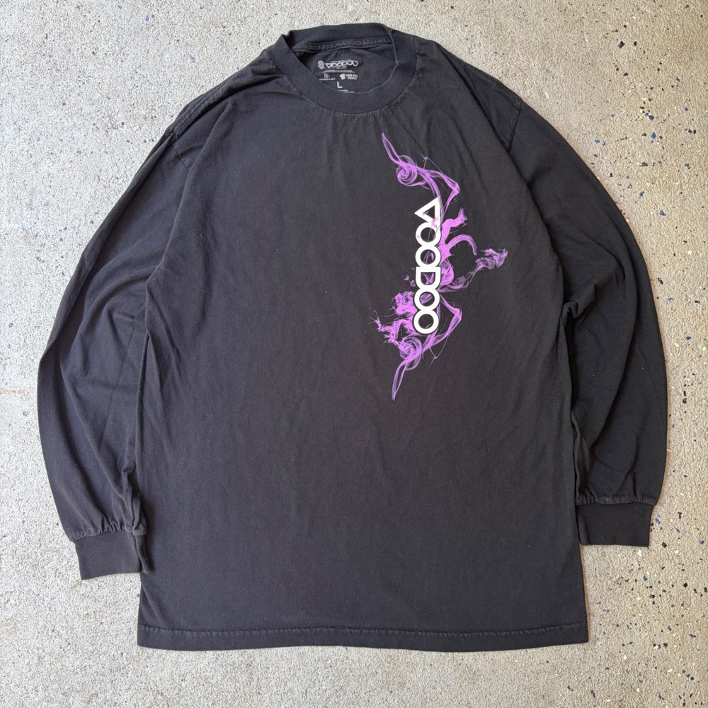 Voodoo Experience 2011 Rock Festival Lineup Long Sleeve Shirt Black Mens Large